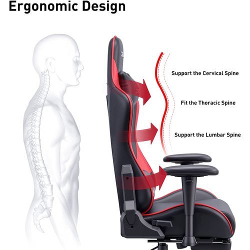 AutoFull Gaming Chair With Ergonomic Lumbar Support