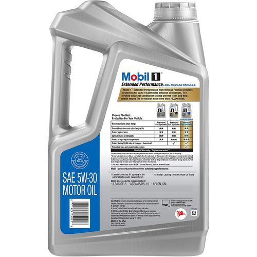 5W-30 Extended Performance High Mileage Advanced Full Synthetic Motor Oil