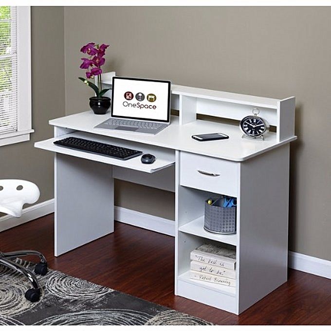 Callan 2 - Computer Desk  Off-White( Delivery Within Lagos, Ogun And Oyo Only)