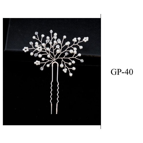 Handmade Crystal And Rhinestone Bridal Hairpiece - GP40