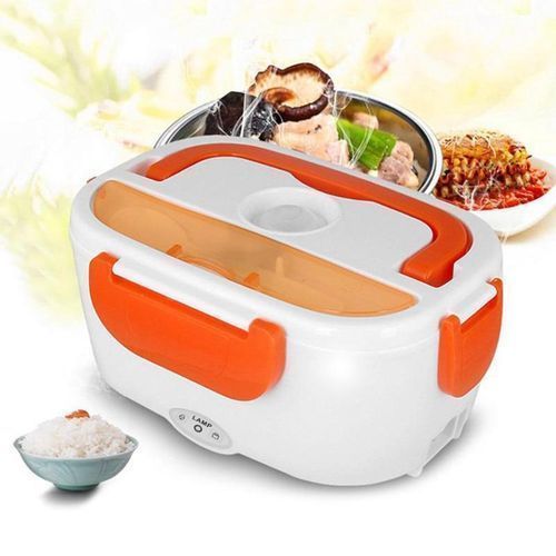 Portable Electric Lunch Box / Food Flask Food Warmer Orange