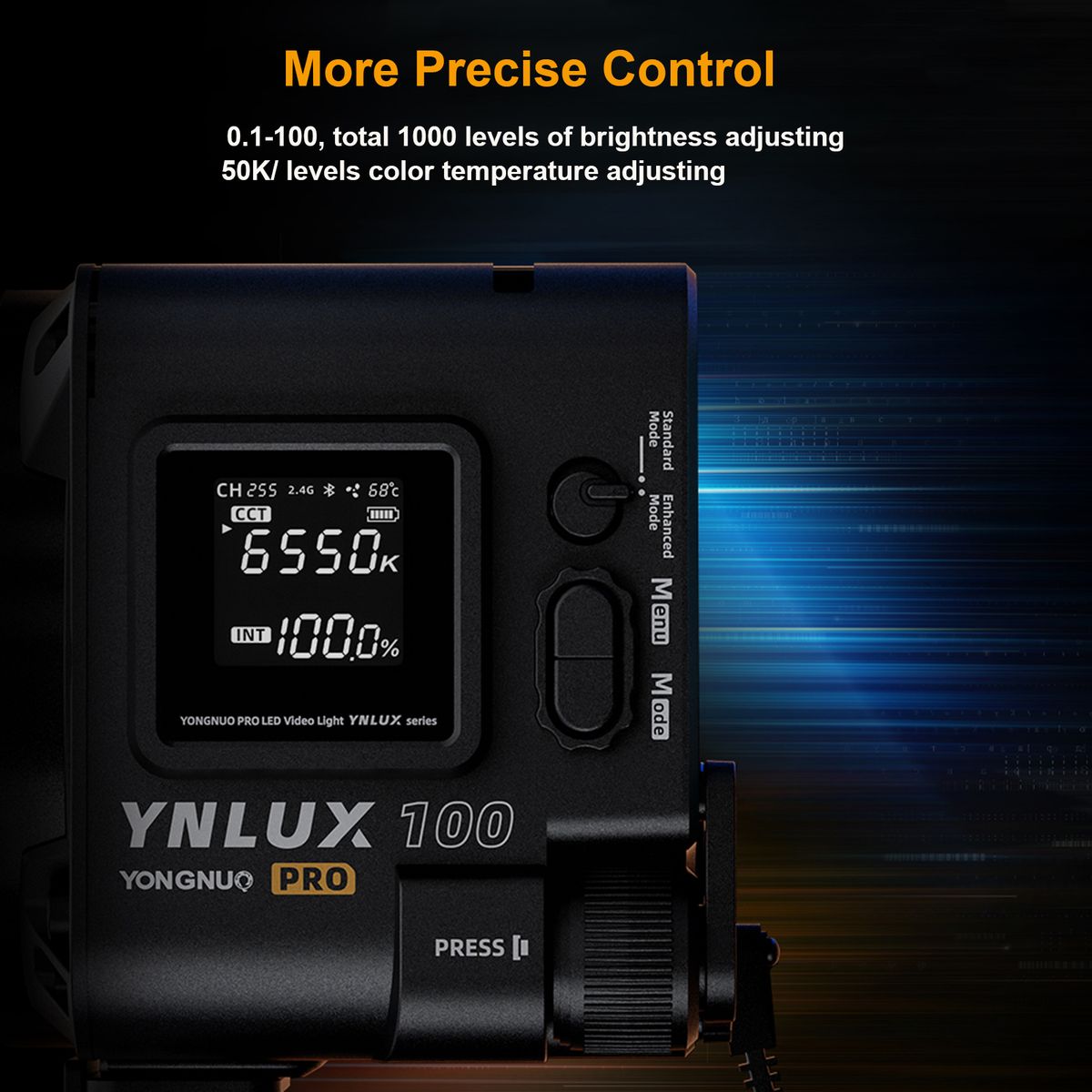 YNLUX100 Pro Compact LED Video Light 120W COB
