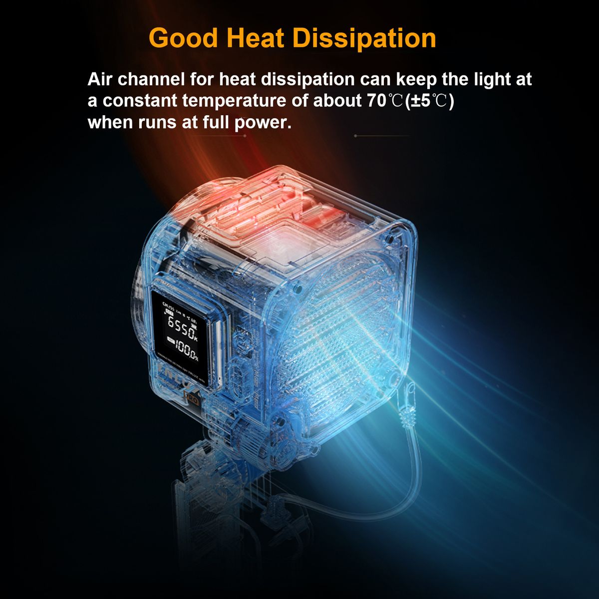 YNLUX100 Pro Compact LED Video Light 120W COB