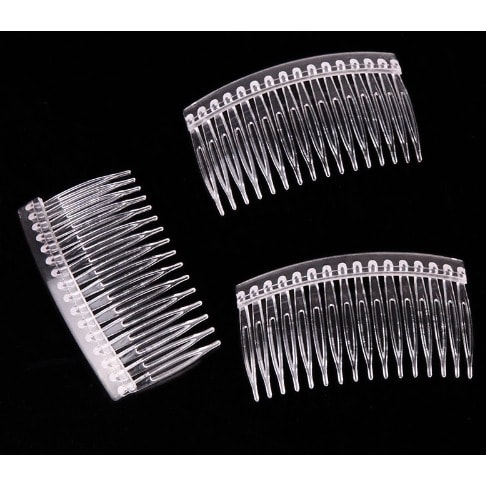 25 Transparent Veil Combs