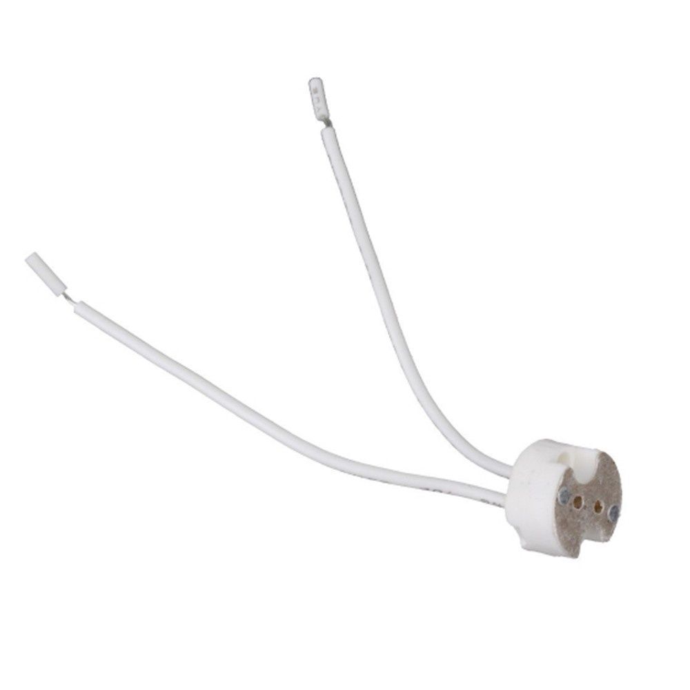 10Pcs MR16 G4 Base Ceramic Socket Lamp Holder L-ED Connector