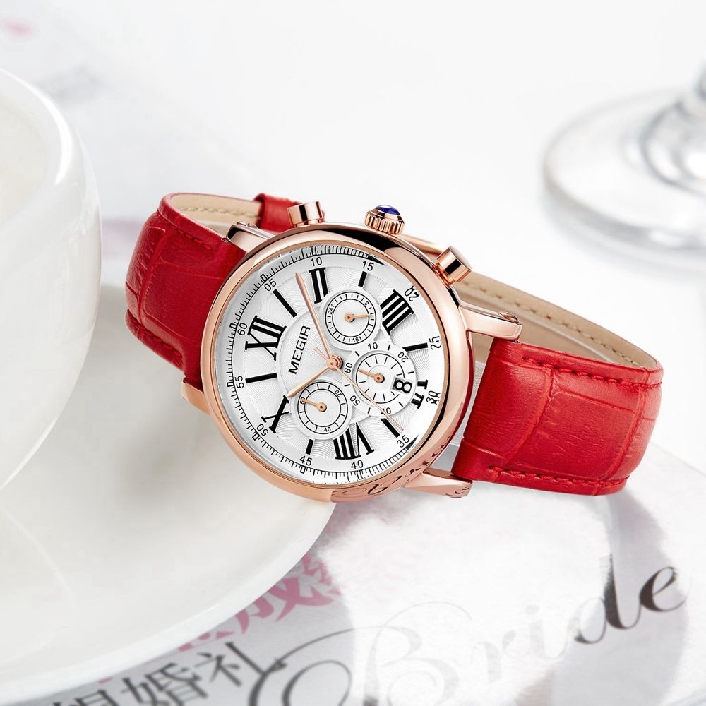 Top Luxury Brand Watch Famous Fashion Dress Cool Women Quartz Watches Waterproof Leather Wristwatch For Female