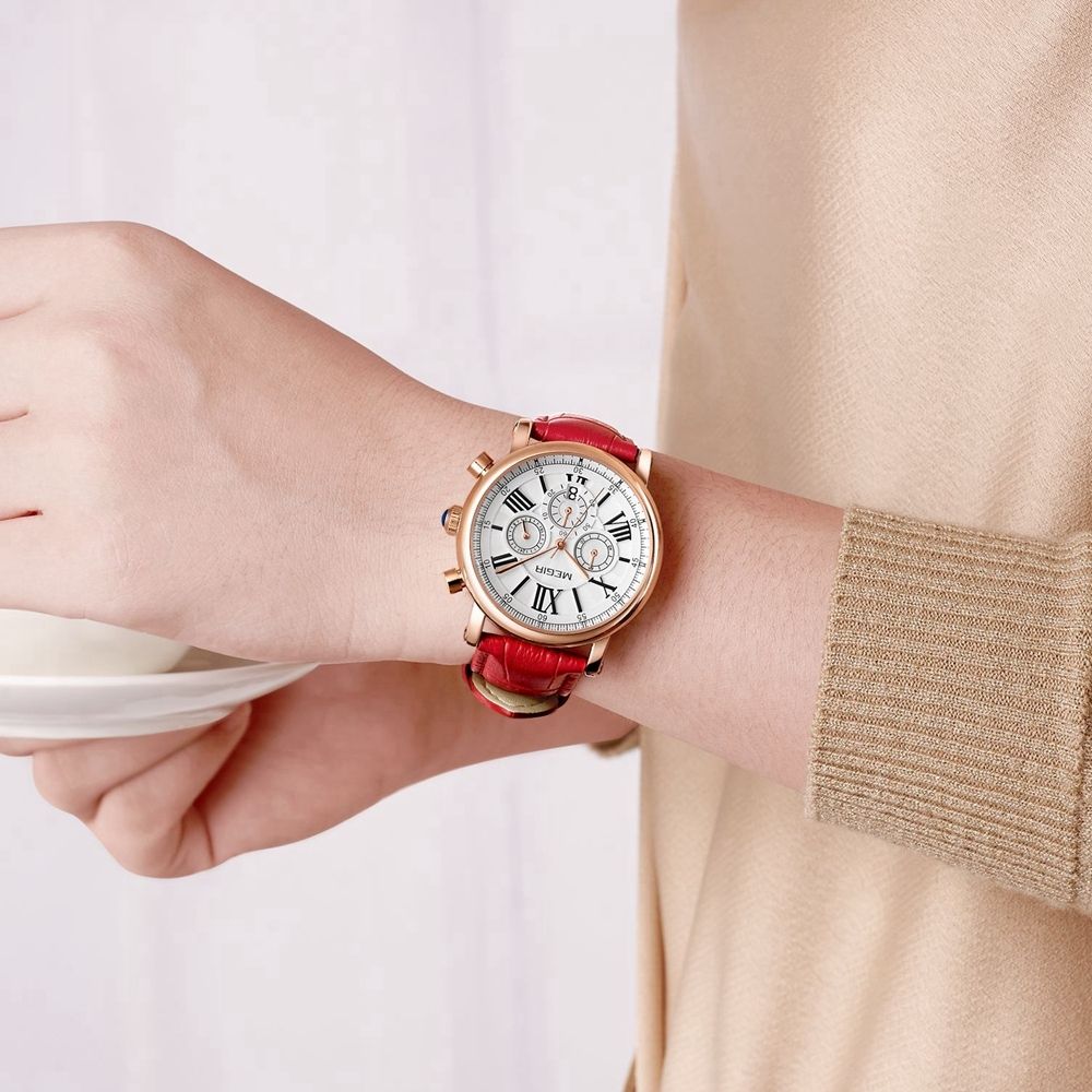 Top Luxury Brand Watch Famous Fashion Dress Cool Women Quartz Watches Waterproof Leather Wristwatch For Female