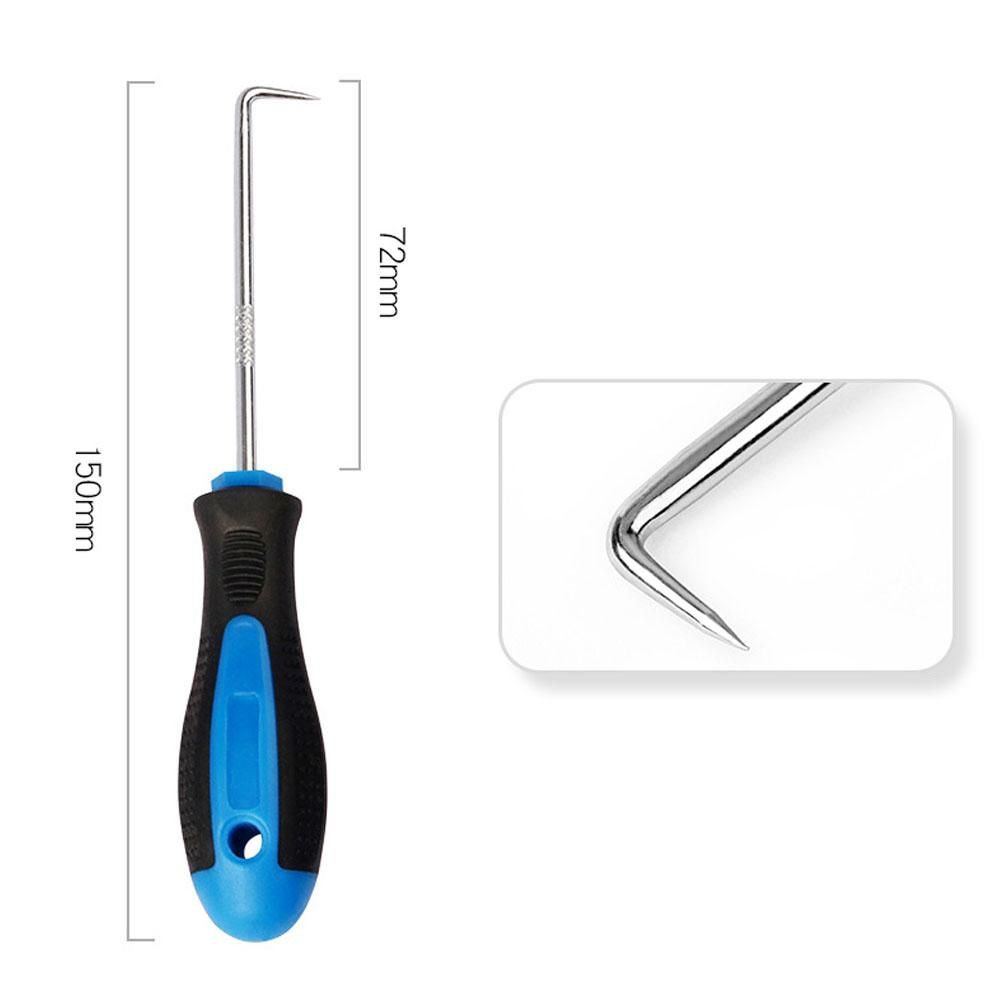 Car Long Pick and Hook Set Gaskets Puller Car Repairing Tools Kit Gaskets Removing Hook Car Oil Seal ORing Seal Disassembly Accessories