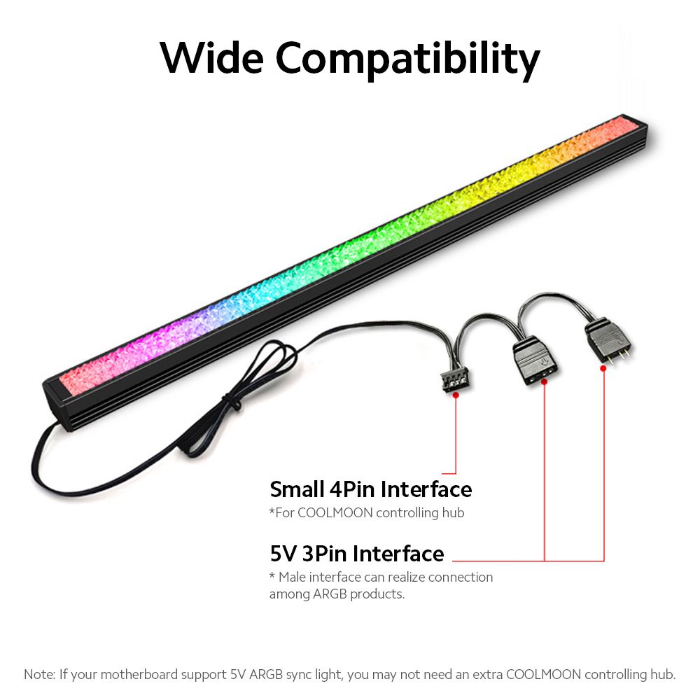 COOLMOON ARGB Diamond-Like LED Strip Magnetic RGB Light Bar