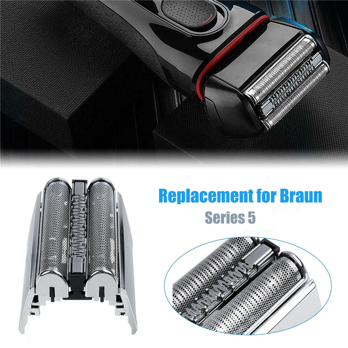 Trimmer Shavers Replacement Heads Shaving Foil & Trimmer Heads Cassette Replacement for Braun Series 5
