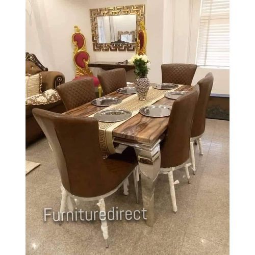 6 Seater Marble Kulox Dining Set (Lagos Delivery Only)