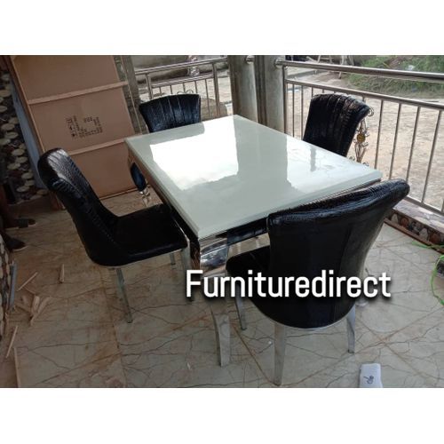 4 Seater Lizzy Marble Dining Set ( Lagos Only)