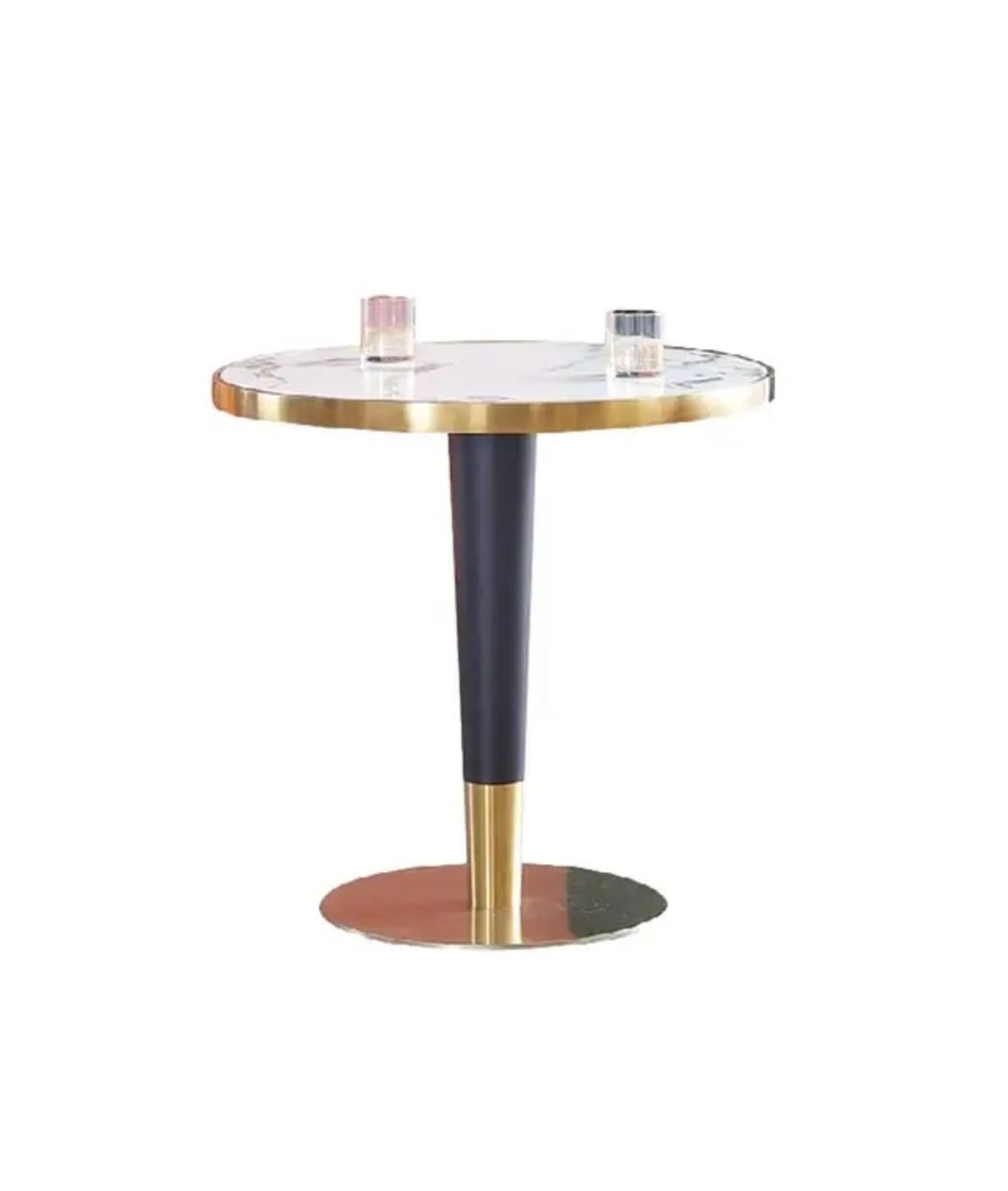 Nordic Wrought Iron Modern Golden Dining Table