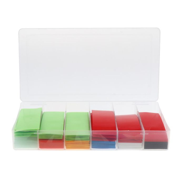 8Colors 280PCS Flat PVC Heat Shrink Tubing Battery Wrap 18500 18650