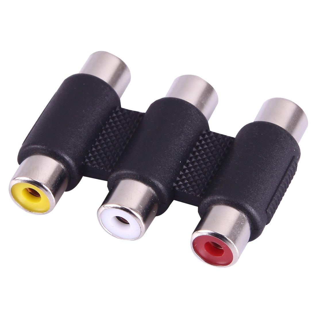 Female To Female AV 3 Audio Video Coupler Adapter