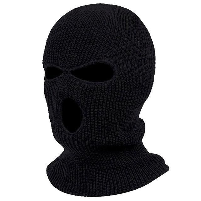 Balaclava Three Holes Knitted Full Face Ski Cover Mask Beanie Hat
