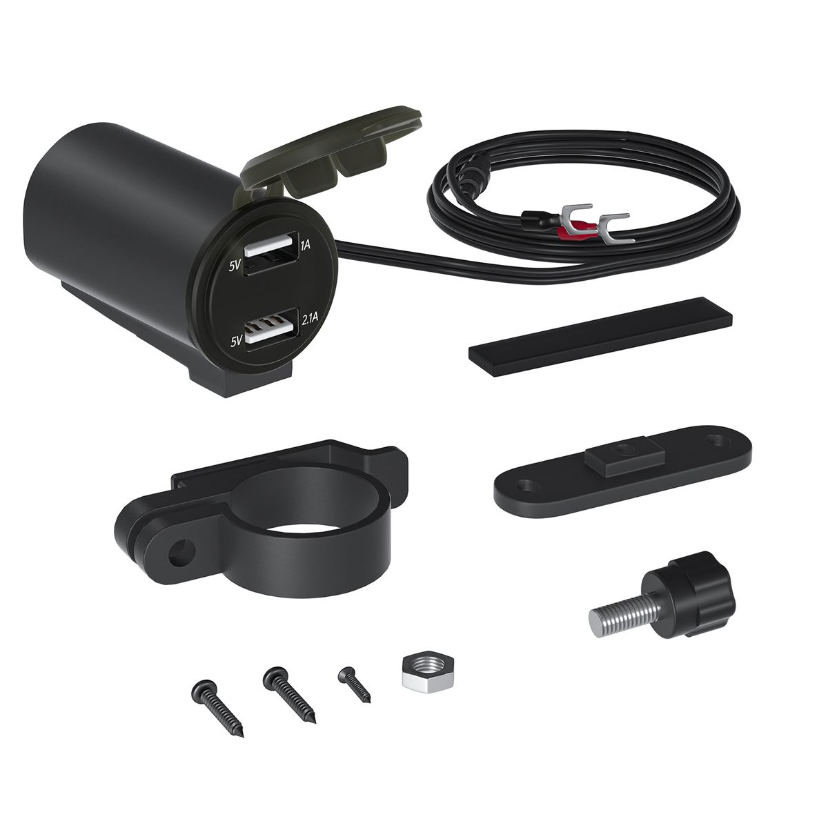 Motorcycle Dual USB Charger, 12V 3.1A Waterproof USB Adapter