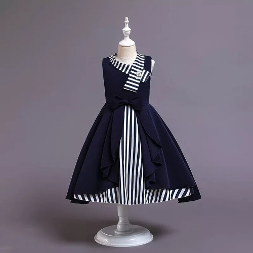 Gown With Overlapping Lapel