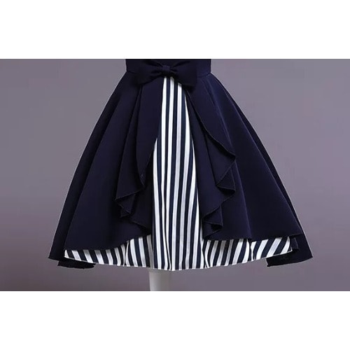 Gown With Overlapping Lapel
