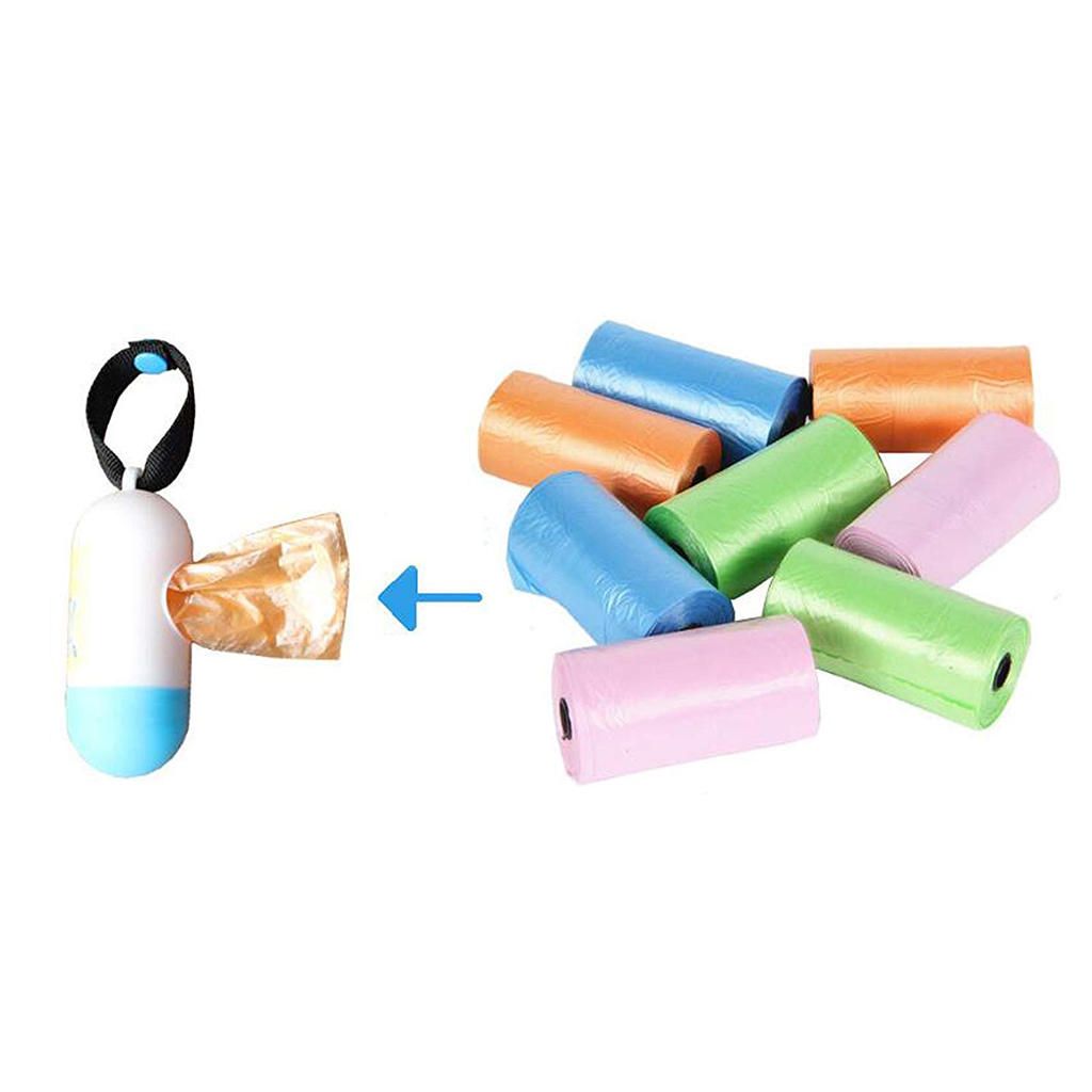 10 Rolls Portable Baby Diaper Nappy Discarded Dispenser Bag Green