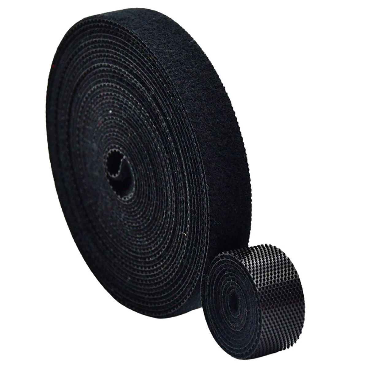 1 Roll Cable Tie Fastener Tape Design Data Cable Bundling Belt Black