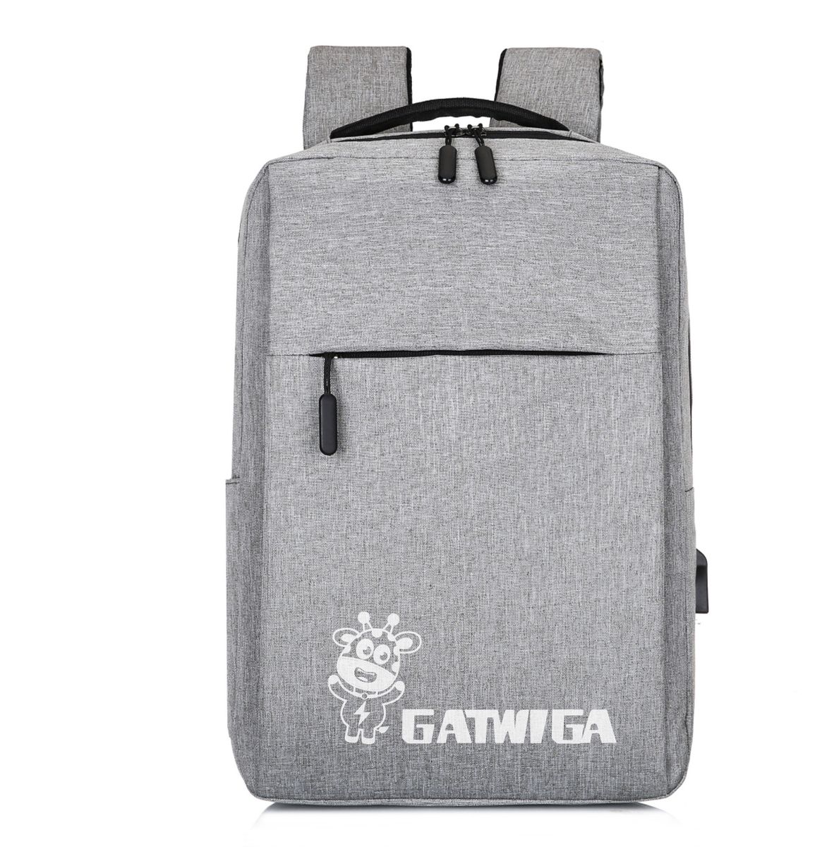 Gray Casual Bag Business Laptop Backpack