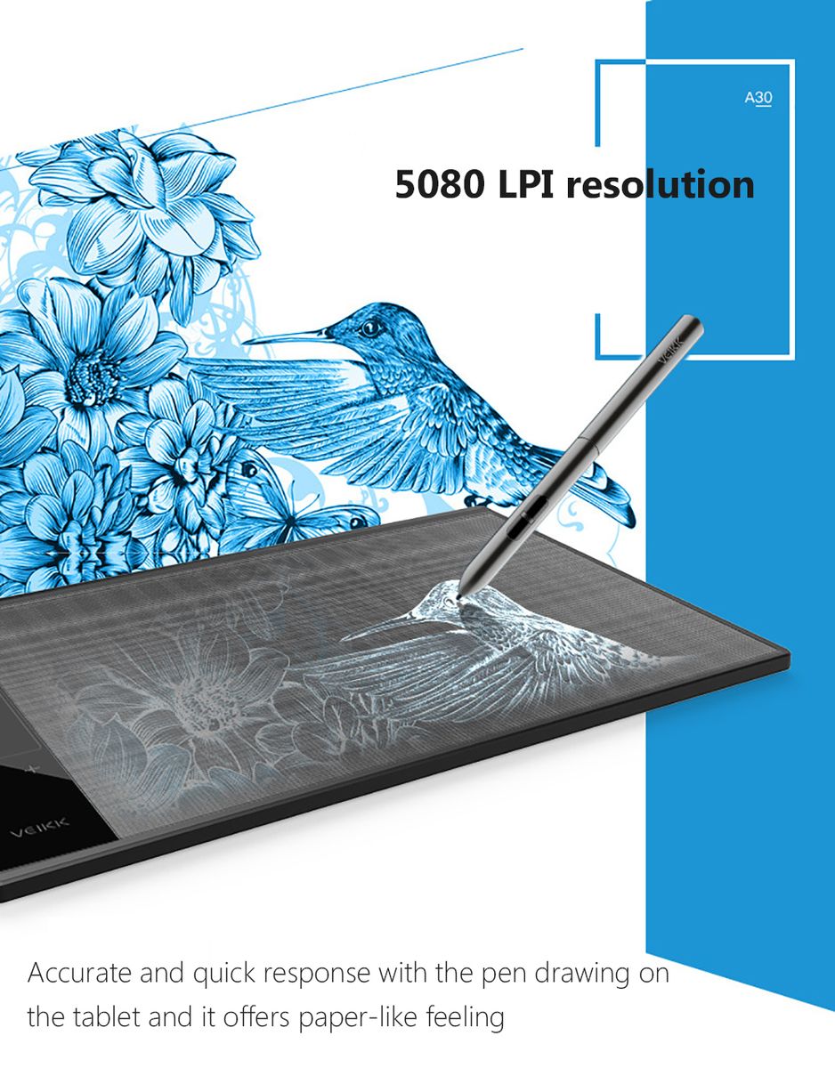 Digital Graphics Drawing Tablet 10*6 Inch Pen Tablet