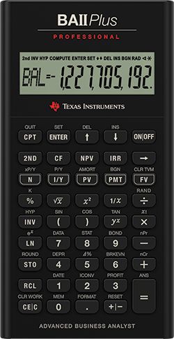 BA II Plus Professional Financial Calculator