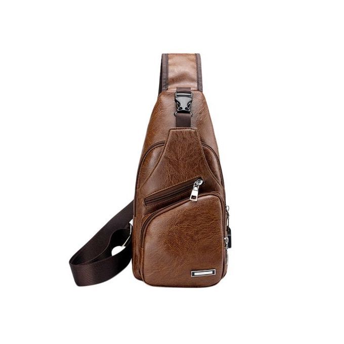 PU Fabric Casual Shoulder Bag Chest Bag Crossbody Bag