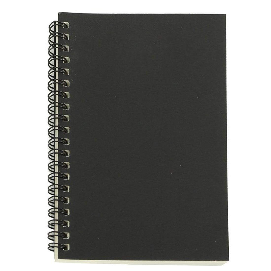 Retro Kraft Coil Sketch Sketchbooks Blank Notebook Notebook School StationeryBlack and White
