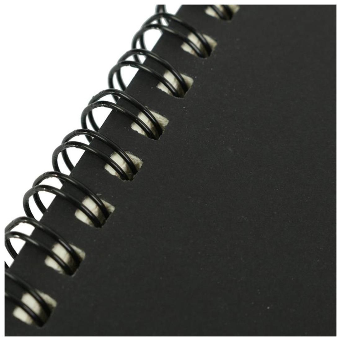Retro Kraft Coil Sketch Sketchbooks Blank Notebook Notebook School StationeryBlack and White