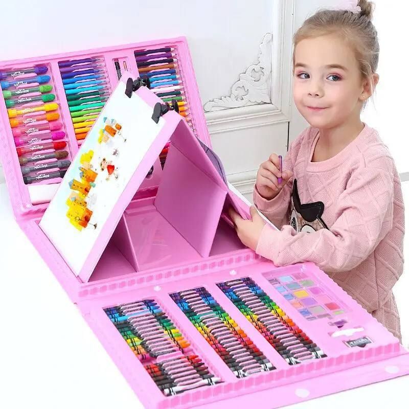 Art Set Gifts Toys Kids Art Supplies Coloring Case Kit Painting & Drawing Sets For Children