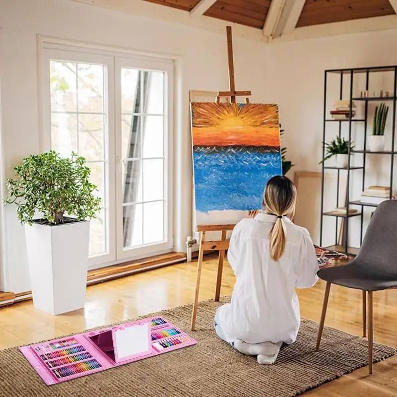 Art Set Gifts Toys Kids Art Supplies Coloring Case Kit Painting & Drawing Sets For Children