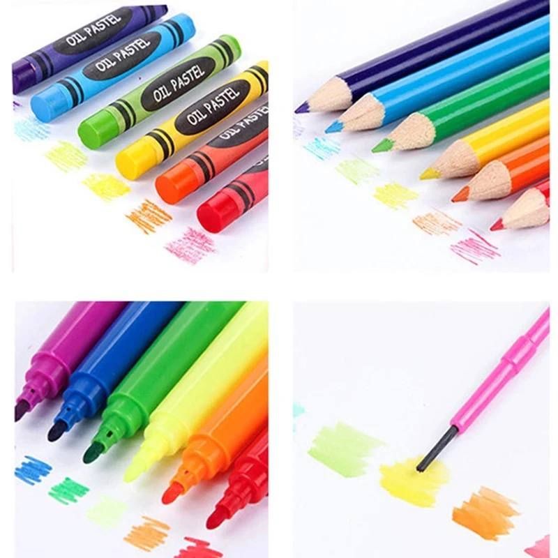 Art Set Gifts Toys Kids Art Supplies Coloring Case Kit Painting & Drawing Sets For Children