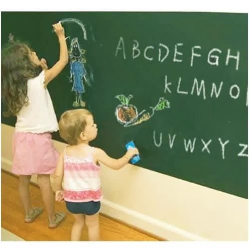 Green Board Wall Sticker - Removable Chalkboard Decal - 60cm X 200cm