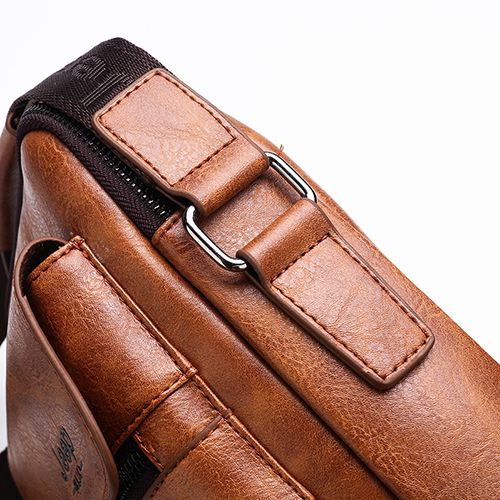 Men's Shoulder Crossbody Bag Casual Vintage Handbag - Brown