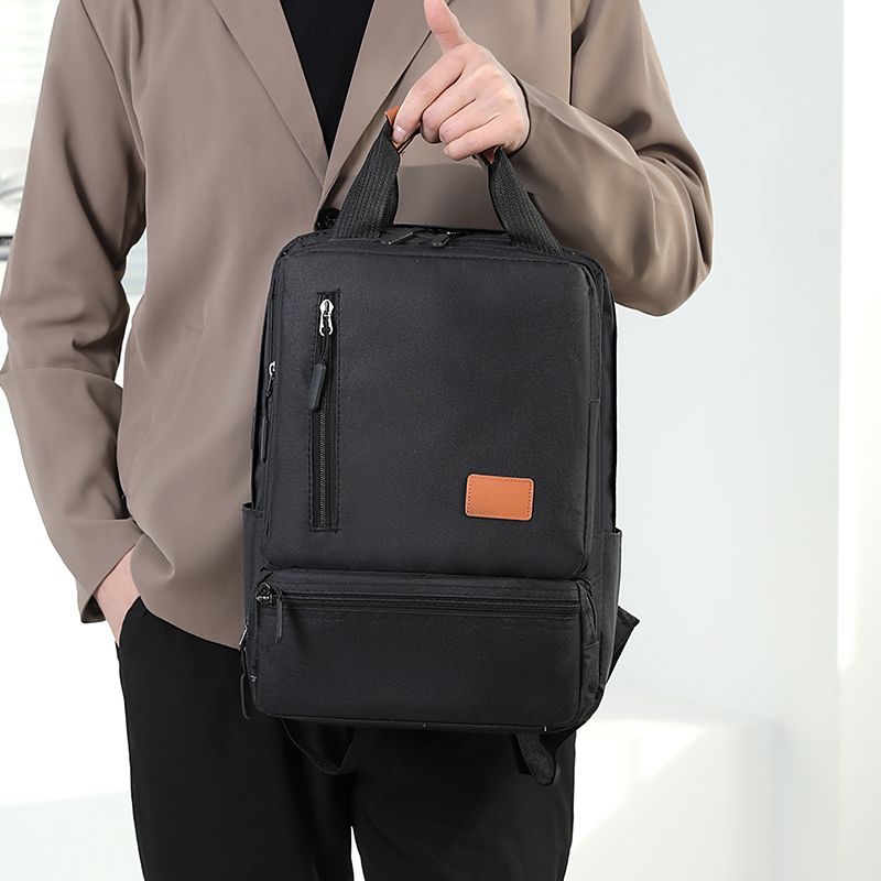 3 Pcs Men's Backpack Laptop Bag Business Student School Bag Crossbody Bag Wallet