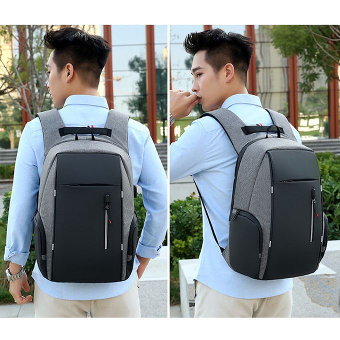 Laptop Case Multifunctional USB Backpack - Black