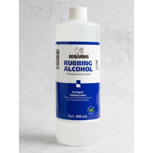 ASTRINGENT RUBBING ALCOHOL-500ML, 70% ISOPROPYL ALCOHOL