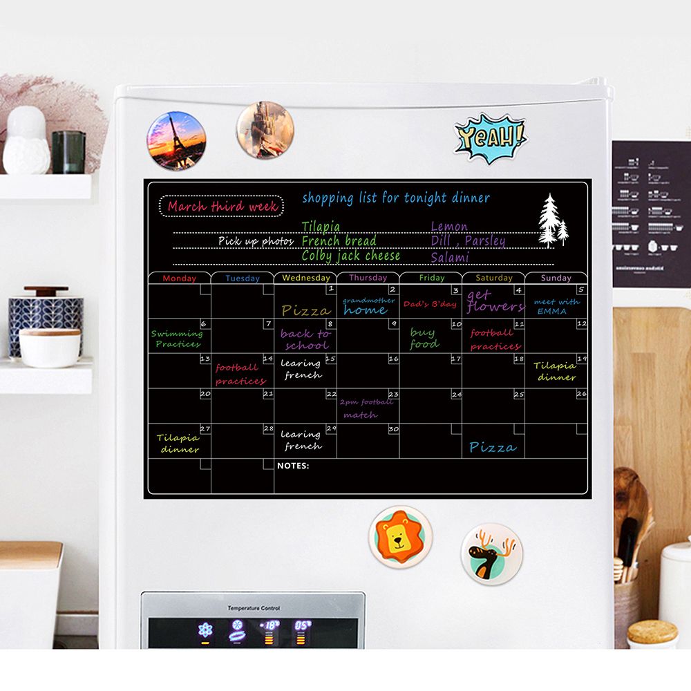 Magnetic Dry Erase Board Calendar Whiteboard Refrigerator