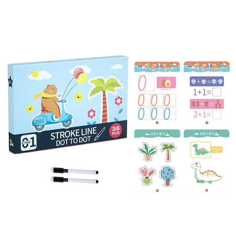 Magical Tracing Workbook For Kids Preschool Educational Toys With Erasable Pen Logical Thinking Education Training Book Toys 36 Pages