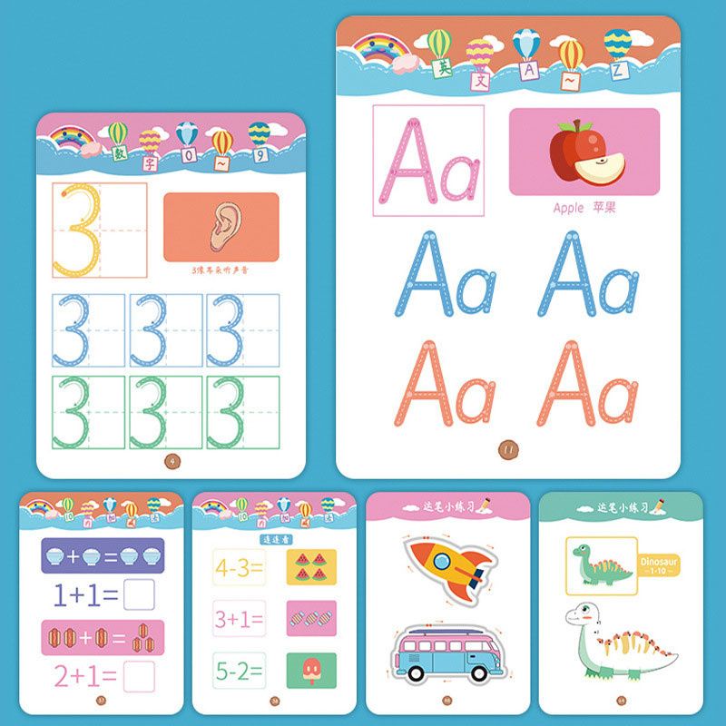 Magical Tracing Workbook For Kids Preschool Educational Toys With Erasable Pen Logical Thinking Education Training Book Toys 36 Pages