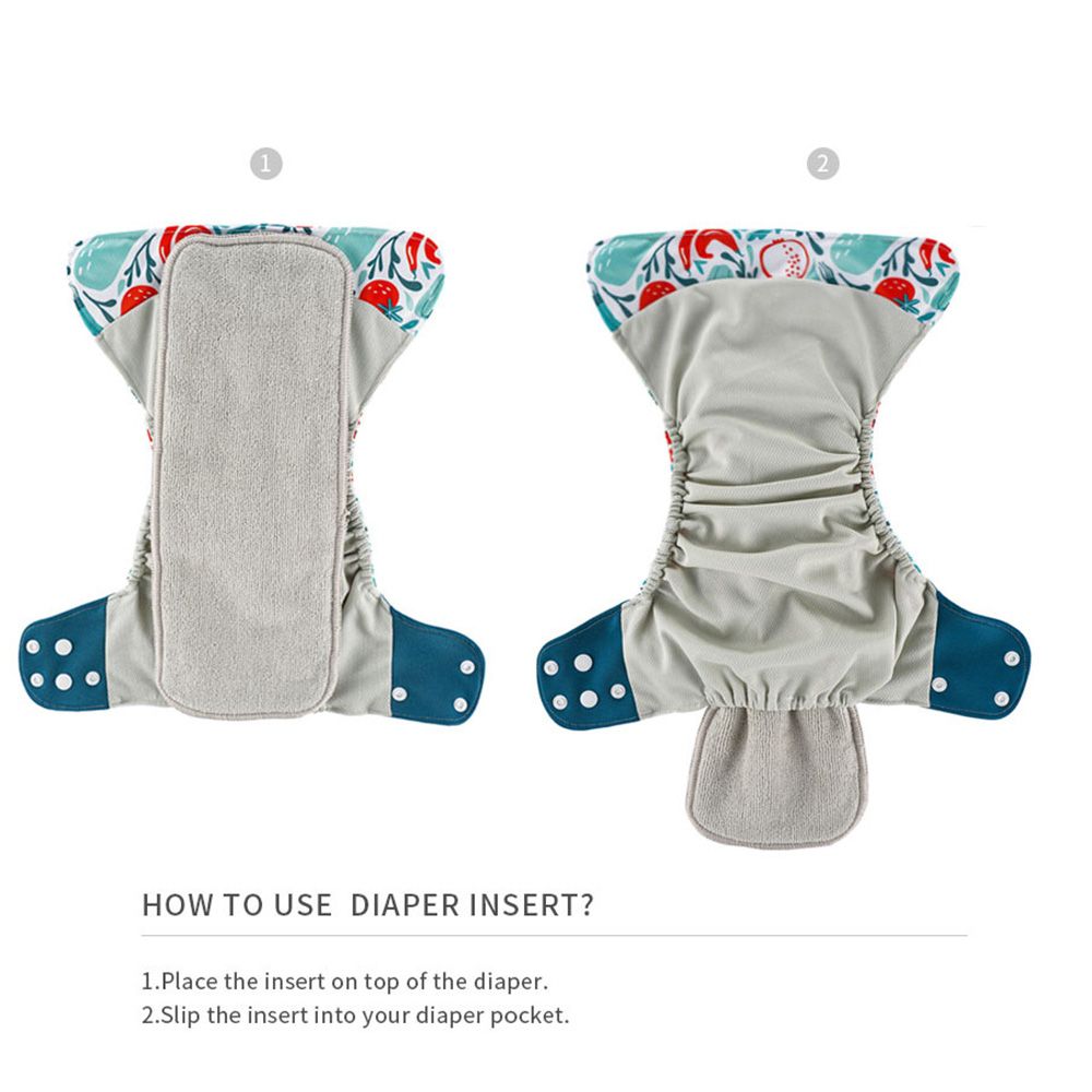 4pcs/pack Baby Cloth Diapers Washable Reusable Pocket Cloth