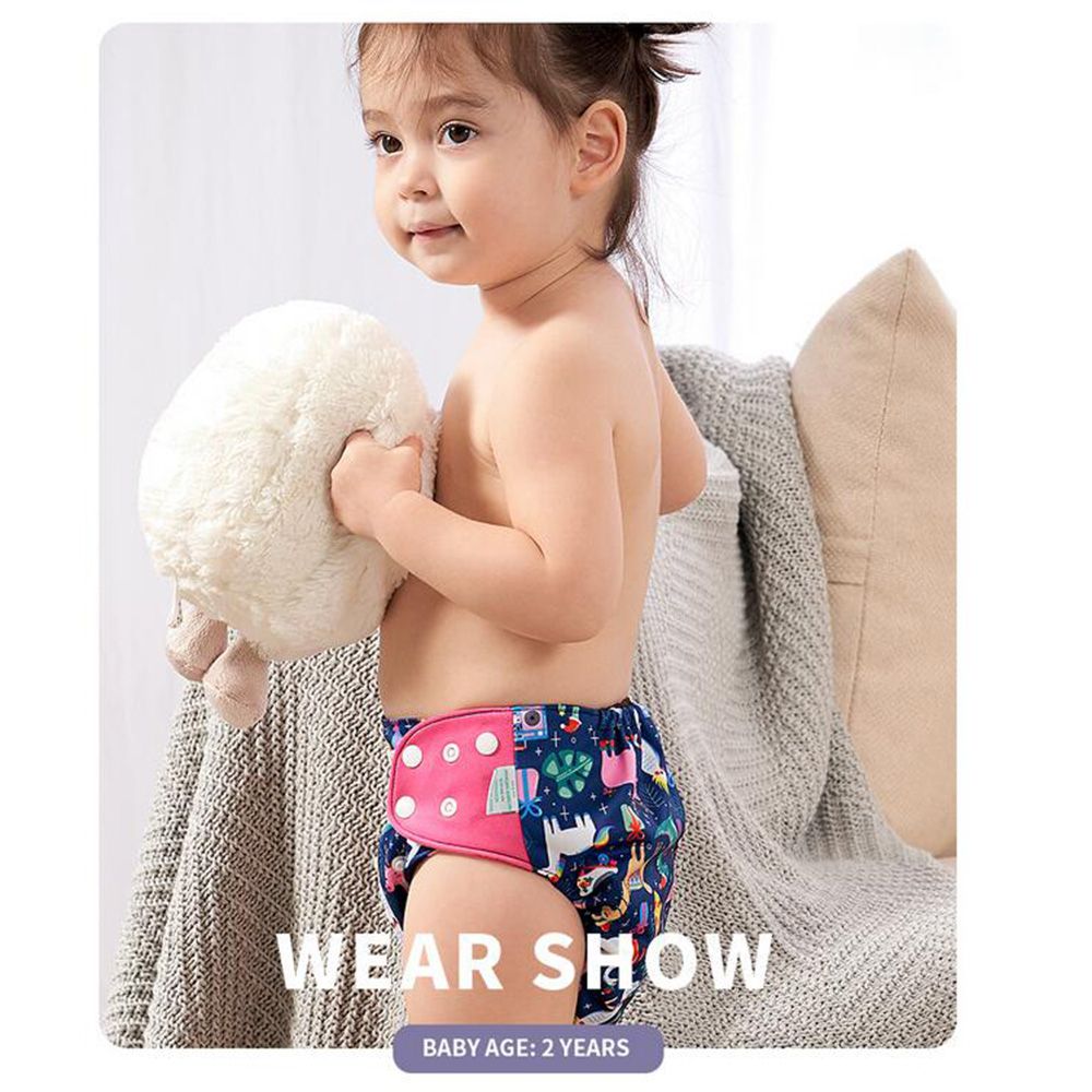 4pcs/pack Baby Cloth Diapers Washable Reusable Pocket Cloth