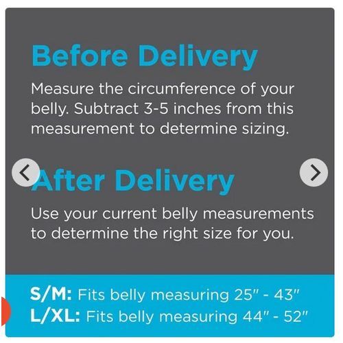 Shrinkx Belly Postpartum Belly Wrap BLACK S/M