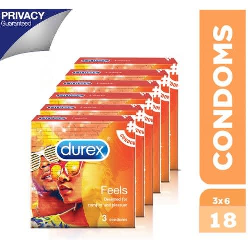 Feels Condom - 6 Packs Of 3's