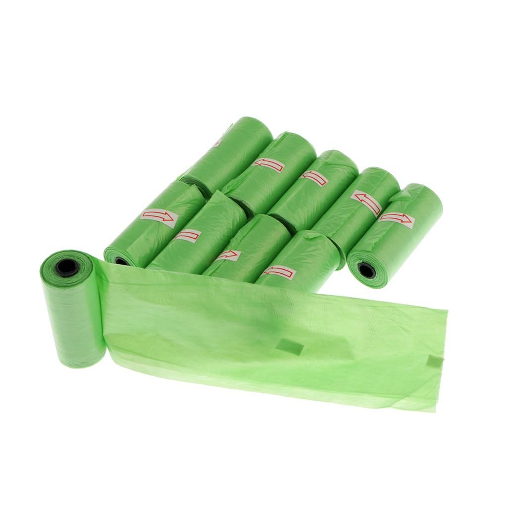 10Pcs Baby Disposable Diaper Nappy Bag Refill Rolls Waste Sacks Green