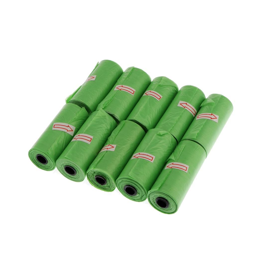10Pcs Baby Disposable Diaper Nappy Bag Refill Rolls Waste Sacks Green