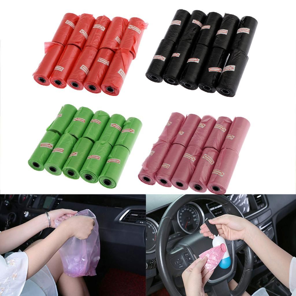10Pcs Baby Disposable Diaper Nappy Bag Refill Rolls Waste Sacks Green