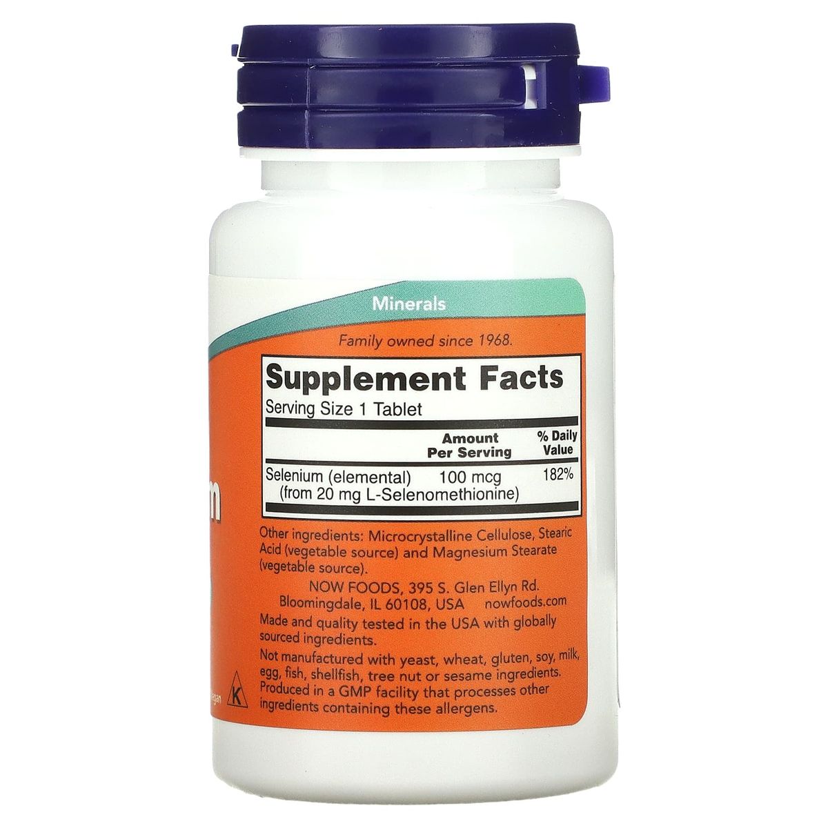 Selenium, 100 Mcg - 100 Tablets